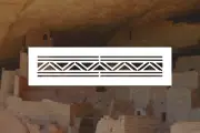 Native Geometric Border Reusable Stencil (Many Sizes)