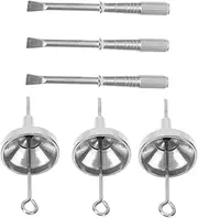Outanaya 1 Set Mini Funnel Screwdriver for Cremation Jewelry Lightweight Tool Kit for Filling Pet Ash Urns Sturdy Detachable Screwdriver Funnel Each