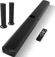 Barra de sonido, barra de sonido de 60 W para Smart TV, Bluetooth 5.0