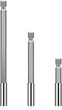 3PCS Magnetic Drill Bit Extension Holder 1/4" Hex Shank Magnetic Screwdriver Bit Holder S2 Steel Impact Driver Bit Set for Automotive Maintenance DIY Repair Work, 2, 4, 6-inch Extensions