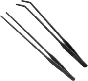 2Pcs Stainless Steel Feeding Tongs, Reptile Feeding Tweezers Long Handle