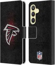 Head Case Designs Officially Licensed NFL LED Atlanta Falcons Artwork Leather Book Wallet Case Cover Compatible with Samsung Galaxy S24 5G