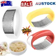 Kitchen Stainless Steel Garlic Press Crusher Manual Rocking Mincer Squeezer VH