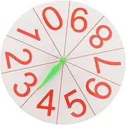 Kisangel Digital Turntable Tabletop Prize Wheel Solver Clear Discs Raffle Game Turntable Roulette Wheel Date Wheel of Fortune Game Carnival Wheel Plus Dice Play Plastic White