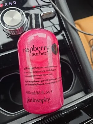 Philosophy Raspberry Sorbet Shower Gel, Bubble Bath, Shampoo 16 oz New Sealed