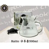 在飛比找蝦皮購物優惠-~省錢王~RAILIO 分享壺 500ml 冷水壼 水壼 茶