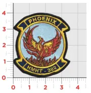 MARINE CORPS HMHT-302 PHOENIX HOOK & LOOP EMBROIDERED PATCH