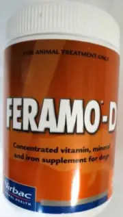 Virbac Feramo D Vitamin and Mineral Supplement for Dogs 3kg