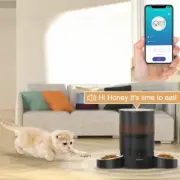 Auto Pet Feeder Automatic Voice Cat Dog Smart Wi-Fi App Timer Food Dispenser
