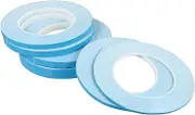 KALLORY 6 Rolls Thermal Double-Sided Tape Thermal Adhesive Tape Conductive Tape Double-Sided Adhesive Tape for Heat Sink LED Thermal Tape LED Light Panel Tape Blue Fiberglass Cloth