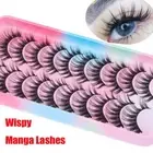 Natural Looking Manga Lashes Asian Lashes Janpanese Eye Lashes 3D Faux Mink