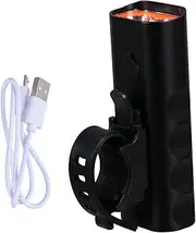 CLISPEED USB Rechargeable Bike Front Lamp Rainproof LED Night Riding Light Brightness with Multiple Modes Bike Accessory for Safe Cycling