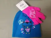 new girls 2 pc. set love is all we need beanie hat and gloves.
