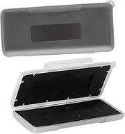 TEHAUX 2Pcs Hard Drive Case Shockproof Carrying Box for SSD Nvme Moisture Resistant Storage Enclosure with Soft Lining for Organizing and Drives Grey