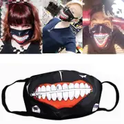 Lovvinjew Anime Tokyo Ghoul Kaneki Ken Cosplay Costume Face Mask Dustproof Zipper Masks B 1pcs