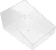 Happyyami Small Animal Bathroom House Transparent Acrylic Hamster Sand Bath Case for Gerbils and Small Pets Easy to Space Saving Design for Monitoring Pet Cleanliness