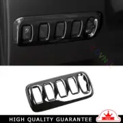 Headlight Button Frame Cover Trim Fit For Mercedes Benz SMART 15-18 Bright Black (for: Smart)