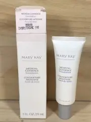 Mary Kay Medium Coverage Foundation Ivory 100 Gray Cap 355200 New 1 Fl. Oz. NOS