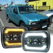 2pcs 7x6'' 5x7'' LED Headlights Hi/Lo Beam Halo DRL For Holden Rodeo 1998-2003 (for: Ford)