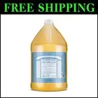 Biodegradable 1 Gallon Vegan Castile Soap - Unscented, Eco-Friendly & Versatile