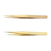 5 Beautiful Shaped Tweezers Lash Tweezers for Eyelash Extensions Gold Eyelash