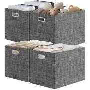15x12x12 Storage Cube Bins, Linen Decorative Closet Storage Organizer for IKE...