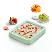 Instant Ice Cream Maker, Ice Cream Maker Pan, DIY Homemade Frozen Yogurt Make...