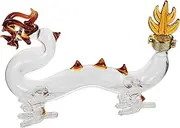BEBEMOKO Glass Dragon Shaped Liquor Bottle Decorative Whiskey Container for Parties High Transparency Borosilicate Glass Unique Design for Collectors and Home Decor