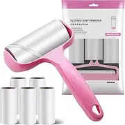 Lint Rollers Pet Hair Extra Stick Lint Remover, Pet Hair Removal Brush, PetLovers Extra Sticky,for Sofa, Bed,Carpet and More, Dog and Cat Lint Remover,1Roller + 6Refills