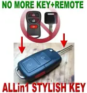 ALin1 FLIP CHIP KEY REMOTE FOR 06-2012 NISSAN TIIDA C11 FOB CLICKER FOB 3D2