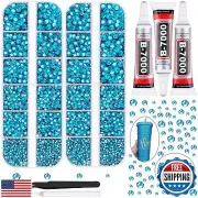 12100Pcs Resin Rhinestones for Crafting with 3Pcs 10ml B7000 Jewelry Glue, 2