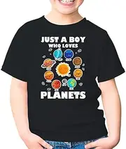 [Generic] Just A Boy Who Loves Planets Solar System Space Science Kids Shirt Girl Boy