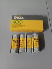 Kodak Tmax 400 Professional Black& W Negative Film TMY 120 4 Rolls Exp.2001 NOS