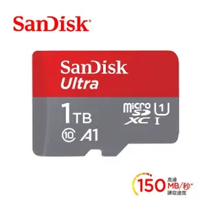 Switch NS 主機 SanDisk 1TB 1T 記憶卡 A1 Micro SD 原廠 台灣公司貨【台中大眾電玩】