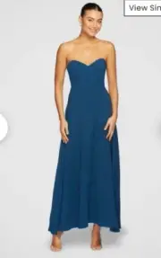Pilgrim Kennedy Strapless Dress sz10 Teal BNWT RRP $189.95 Formal/Wedding $109.9