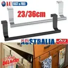 Over Door Tea Towel Holder Rack Bathroom Rail Cupboard Hanger Kitchen Bar HookZV