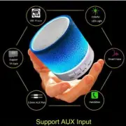 Portal LED Mini Bluetooth Speaker with FM Radio. MP3, WMA, WAV, PE, FLAC format.