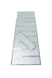 3" X 10" Glass Mirror Subway Backsplash Kitchen Bathroom Beveled Tile 55 tiles