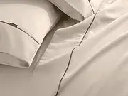 Deluxe Linen 1200 Thread Count Cotton Rich Sheet Set, King Single, Linen