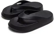 [utune] Women Cloud Flipflop with Arch Support Soft Pillow Thong Slippers Cushiony Beach Flip Flops EVA Comfy Bath Spa Walking Sandals For Women Men