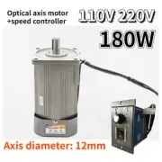220V 110V 180W Optical Axis Deceleration Geared AC Motor With Speed Controller
