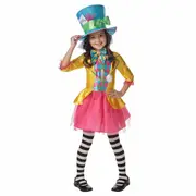 Mad Hatter Deluxe Disney Alice In Wonderland Story Book Week Girls Costume