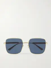 [DIOR Eyewear] DIOR Eyewear - Diorcannage S1u Gold-tone Square-frame Sunglasses - One size One size Gold