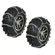 FRONT ATV Tire Chains Pair fits Kawasaki Mule 3010 Diesel 2004-2008