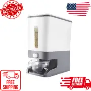 25 Lbs Rice Dispenser, Large Sealed Grain Container Storage With Measuring Cup