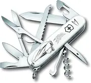 Victorinox 1.3713.7-X3 Huntman Mach GoGoGoGo Drawing Disaster Prevention Knife, Camping, White, 3.6 inches (91 mm)