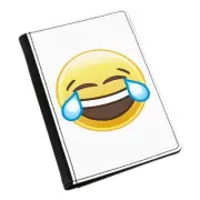 Laughing Crying Emoji Passport Holder Cover Case Wallet - Funny Smiley Face