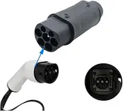 Type2 to GBT Adapter 7.2kW/22kW Compatible with Type 2 Charger for Electric Cars with Chinese GB/T Charging Socket(32A 7.2kW 1Phase)