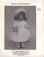Byron Doll Pattern BY 75 - 310 AOM Googly Just Me 12 1/2 Inch Doll Pattern 1982