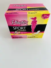 Playtex Sport Combo Pack 18 Regular/Super Tampons 14 Ultra Thin Pads 32 Count
